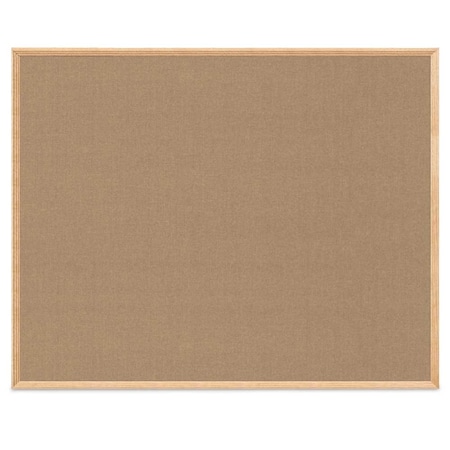 United Visual Products Wood Combo Board, 36"x48", Walnut/Black Porcelain & Cork UVDECORK4836OAK-WALNUT-BLKPORC-CORK